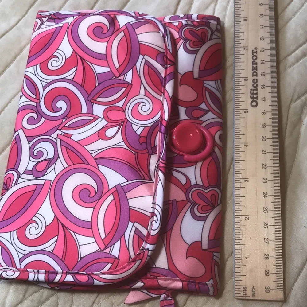 Avon Pink Swirl Travel Case Jewelry or Make-up Case